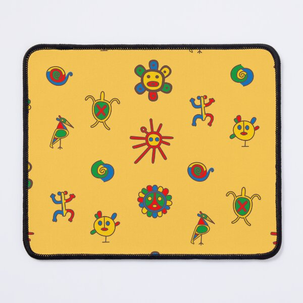 Item preview, Taino Colorful Symbols Puerto Rico Red Yellow Green Blue Brown designed and sold by byDarling.