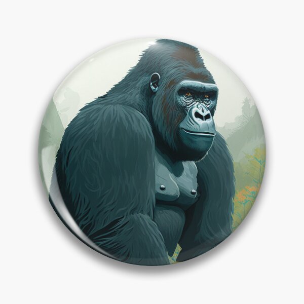 Item preview, Mountain Gorilla Wild Cartoon Gorilla Strong designed and sold by Brockinator.