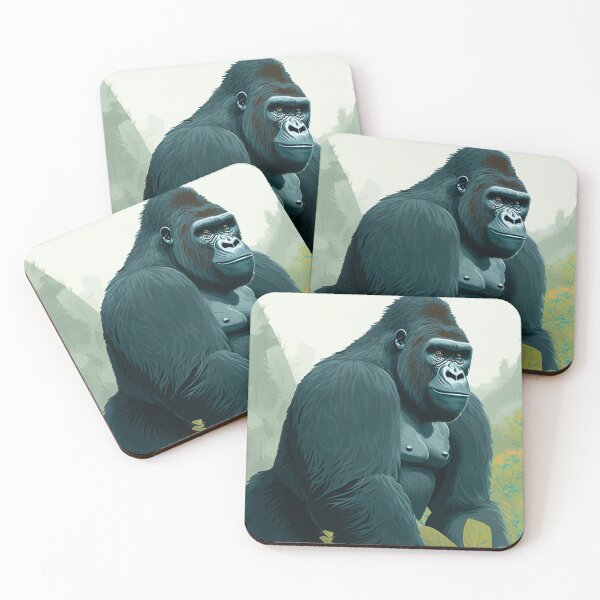 Item preview, Mountain Gorilla Wild Cartoon Gorilla Strong designed and sold by Brockinator.