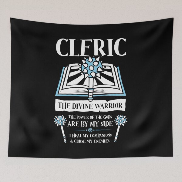 Item preview, D&D CLERIC Class - Dungeons & Dragons designed and sold by TeeMonsters.