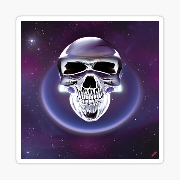 Chrome Skull Stickers for Sale | Redbubble