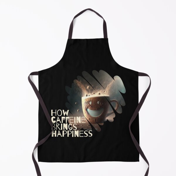 Item preview, How Caffeine Brings Happiness Funny Art designed and sold by Cute-Jory-Store.