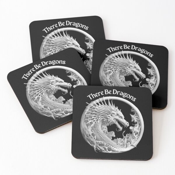 Item preview, There Be Dragons (design02) designed and sold by SteampunkMoai.