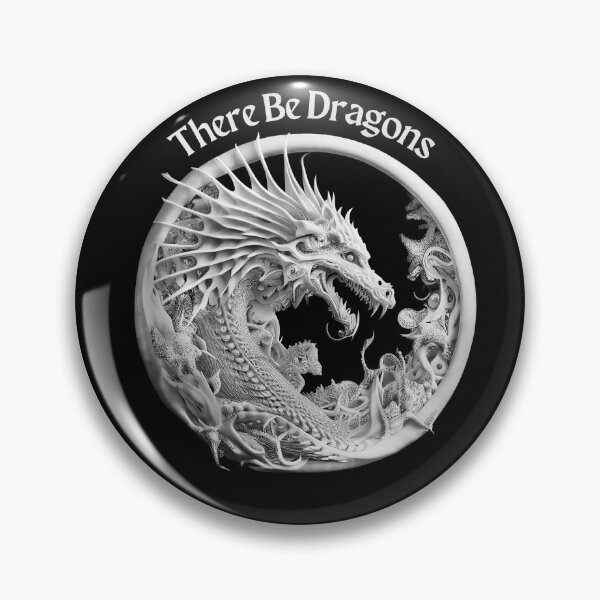 Item preview, There Be Dragons (design02) designed and sold by SteampunkMoai.