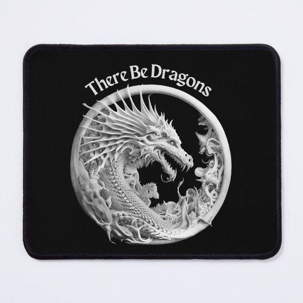 Item preview, There Be Dragons (design02) designed and sold by SteampunkMoai.