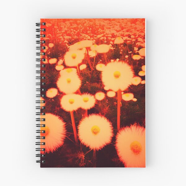 Item preview, White Dandelions Orange Tint designed and sold by asurtiumgreen.