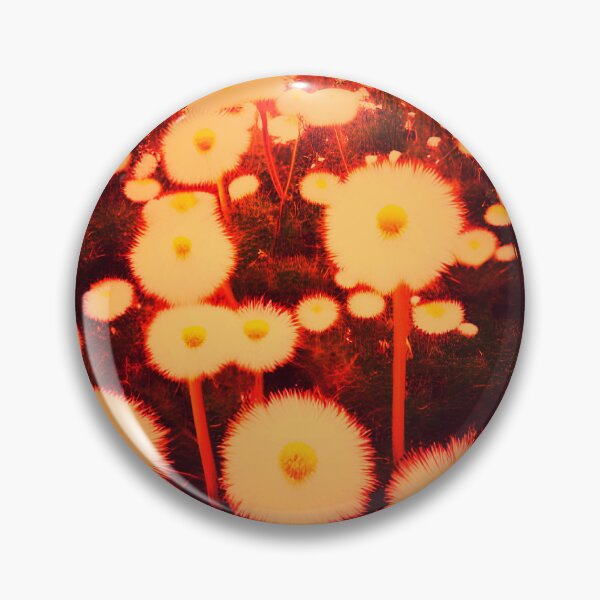 Item preview, White Dandelions Orange Tint designed and sold by asurtiumgreen.