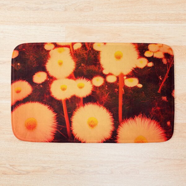 Item preview, White Dandelions Orange Tint designed and sold by asurtiumgreen.