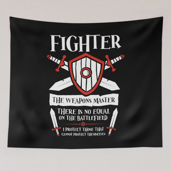 Item preview, D&D FIGHTER Class - Dungeons & Dragons designed and sold by TeeMonsters.