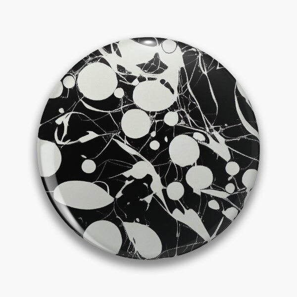 Item preview, Black and white paint splashes designed and sold by YeKnot.