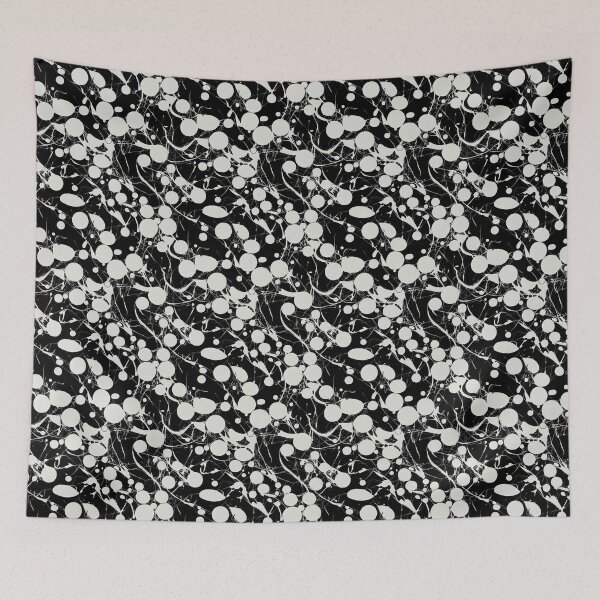Item preview, Black and white paint splashes designed and sold by YeKnot.