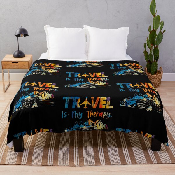 Item preview, Travel Is My Therapy designed and sold by WiseNomad.