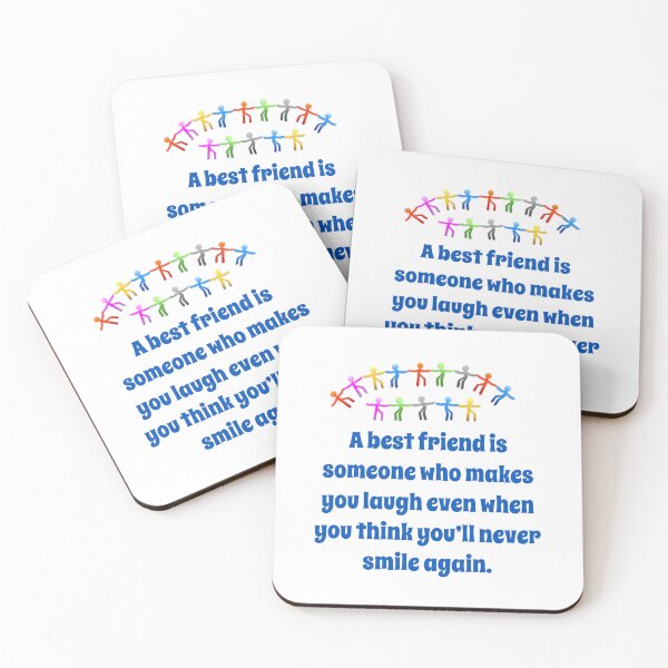 Item preview, A Best Friend Is Someone Who Makes You Smile - Friendship Quote  designed and sold by CrankyOldDude.