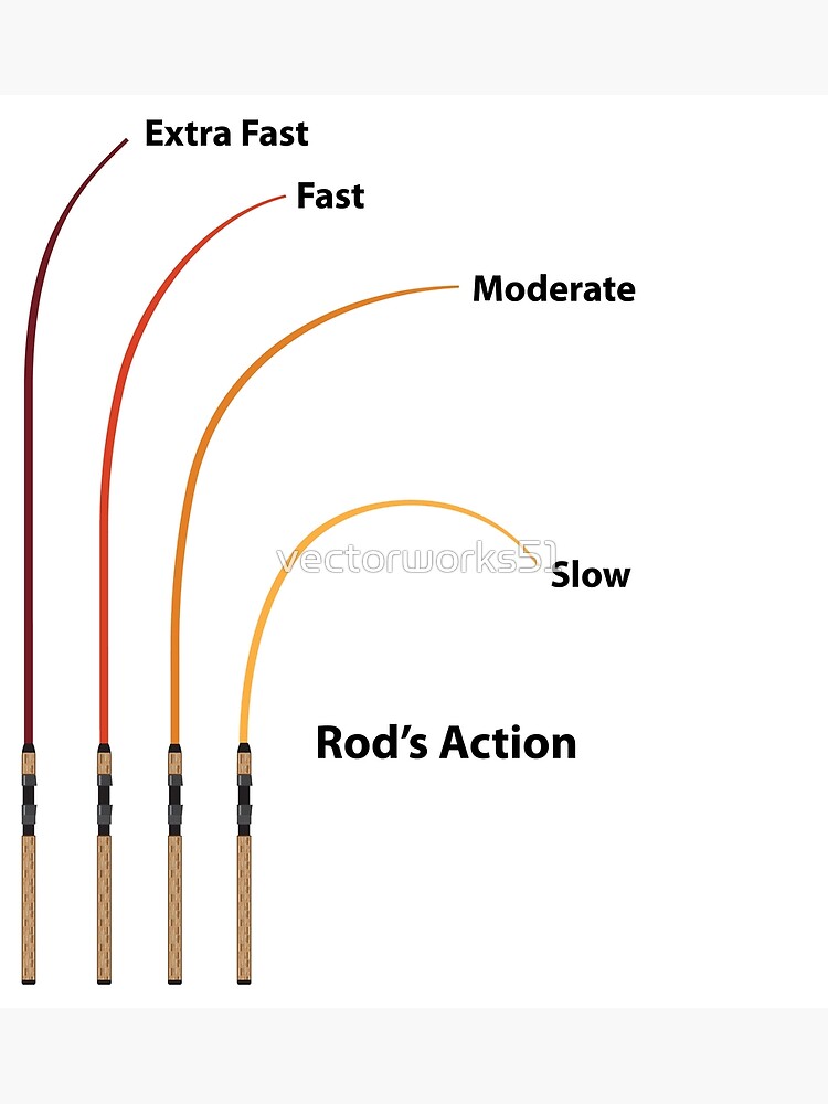 Fishing pole action diagram | Photographic Print