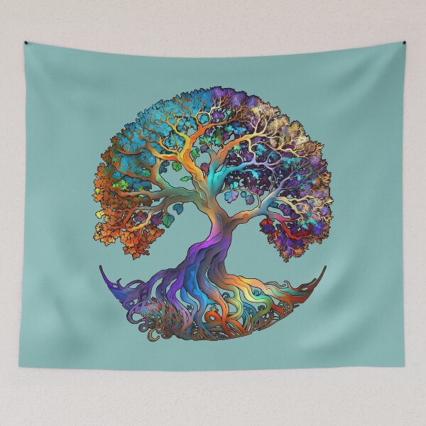 Item preview, Colorful Tree of Life Representing Interconnectedness, Textless Version designed and sold by Mythic-Dream.