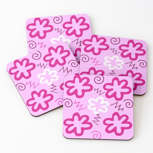 Item preview, Y2k Groovy pink flowers  designed and sold by DemonicGloom.