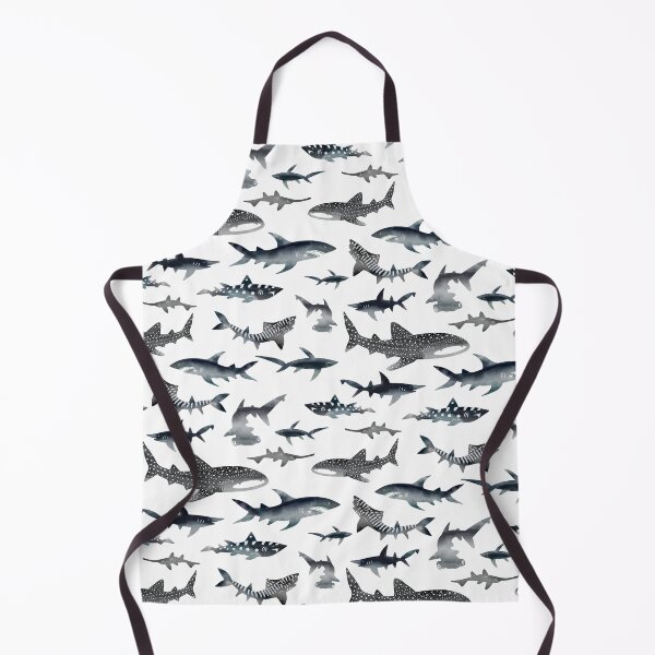 Item preview, Sharks! Sharks! Sharks! Dark Ocean Watercolour designed and sold by jesschampagne.