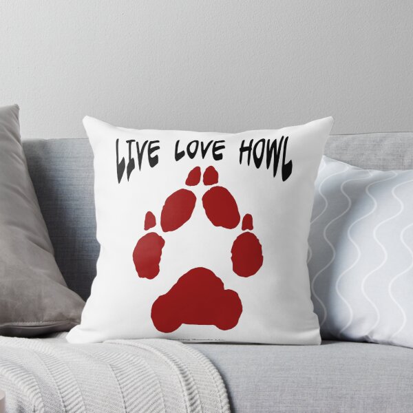 Item preview, Live Love Howl Red designed and sold by HowlingHounds.