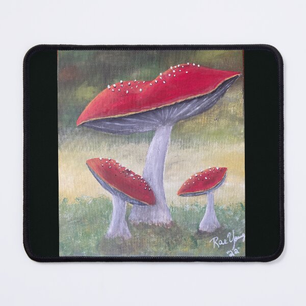 Item preview, Mushrooms painting, Herbalism, green, nature, flowers, herbs designed and sold by Whateverboss.