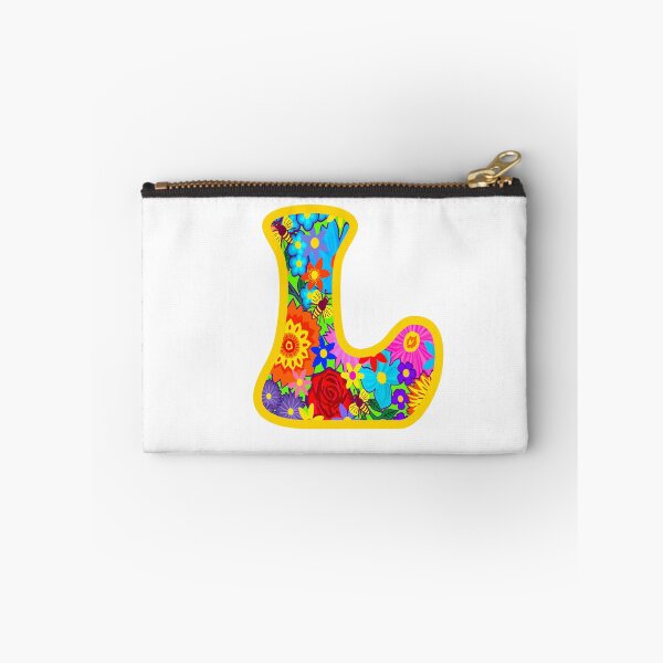 Item preview, Yellow Floral Alphabet Letter L – Colorful Boho Psychedelic Flower Typography Art designed and sold by Vividality.