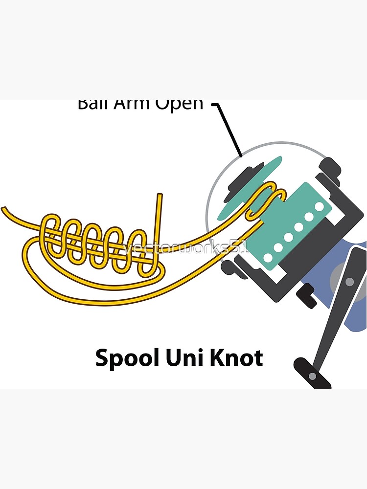 Spool Uni knot Art Board Print for Sale by vectorworks51