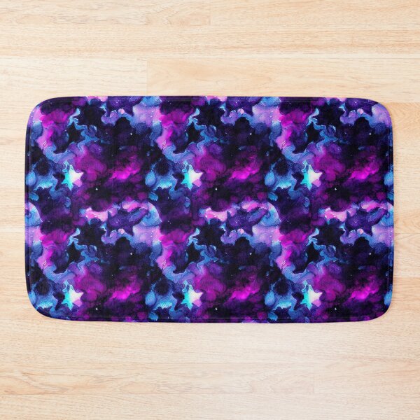 Item preview, Purple and blue space pattern with small stars designed and sold by YeKnot.