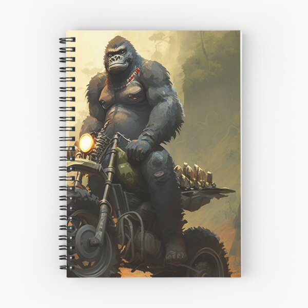 Item preview, Mountain Gorilla Dirt Biking Gorilla Cool Ape designed and sold by Brockinator.