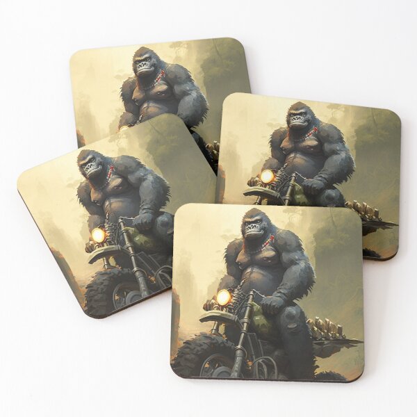 Item preview, Mountain Gorilla Dirt Biking Gorilla Cool Ape designed and sold by Brockinator.