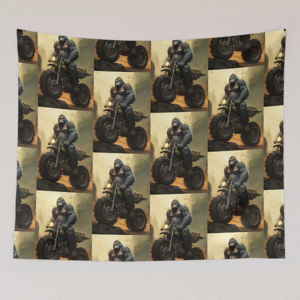 Item preview, Mountain Gorilla Dirt Biking Gorilla Cool Ape designed and sold by Brockinator.