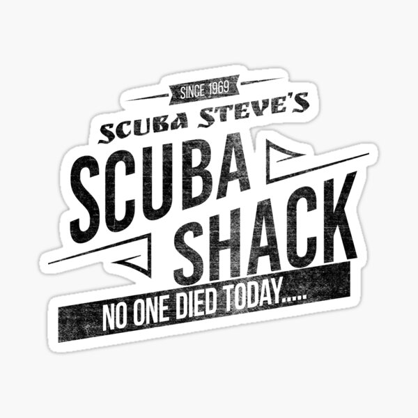 "Scuba steve's scuba shack" Sticker for Sale by Fathom204 Redbubble