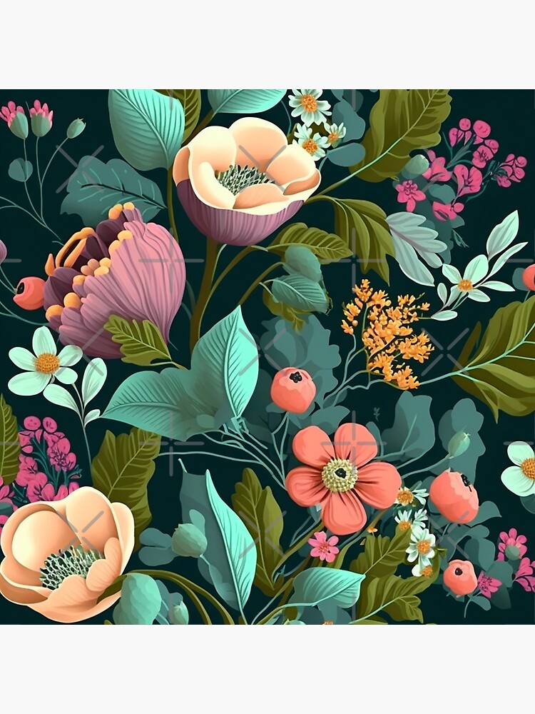 Illustration Vibrant Beautiful Flowers 2:3 Art Print 02, A Beautiful  Flower