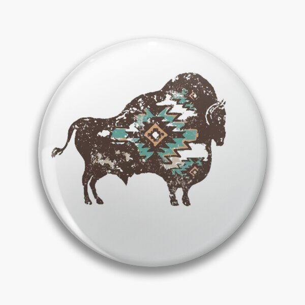 Aperçu de l'œuvre buffalo aztec shirt & aztec buffalo buffalo plaid buffalo shirt western bison shirt aztec shirt aztec buffalo sublimation bella canvas créée et vendue par Sophistical.