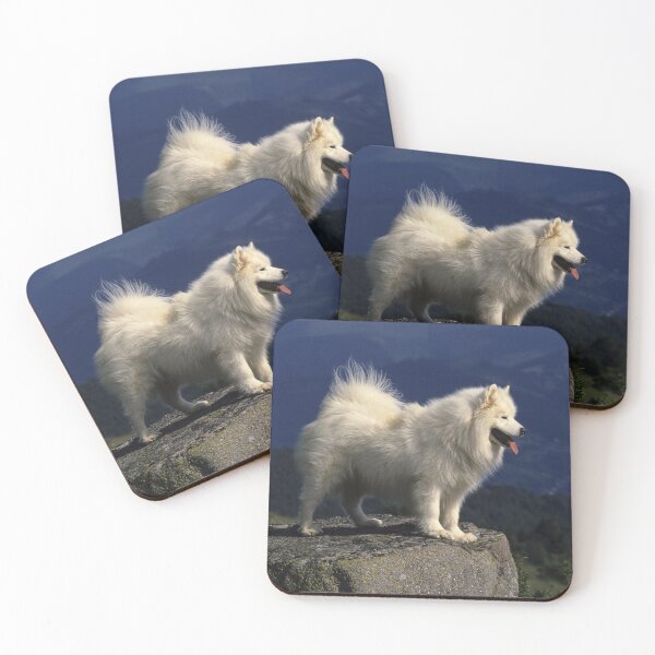 Item preview, Samoyed Standing on a Rock in France designed and sold by ScienceSource.