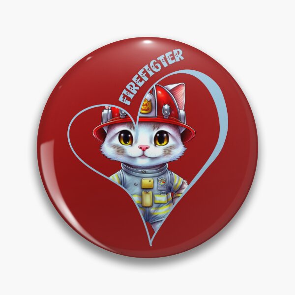 Item preview, Firefighter, sweet cat designed and sold by HarriPaloma.