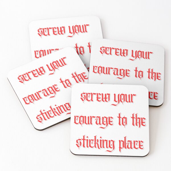 Item preview, Screw Your Courage to the Sticking Place, Lady Macbeth Quote- red designed and sold by ThatJewishFeminist Ali S.