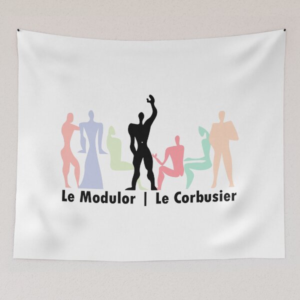 Item preview, Le Corbusier Pastel gathering with text - Architecture designed and sold by SLGA-Designs.
