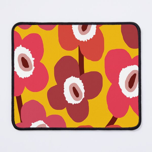 Item preview, Iconic Retro Scandinavian Floral Pattern in Yellow and Pink designed and sold by Deutschic.