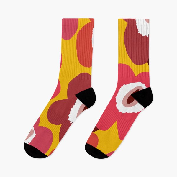 Item preview, Iconic Retro Scandinavian Floral Pattern in Yellow and Pink designed and sold by Deutschic.