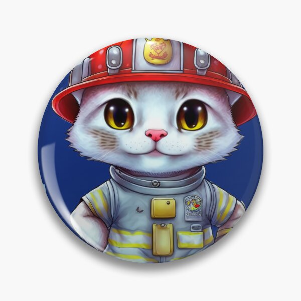 Item preview, Firefighter, cat lover designed and sold by HarriPaloma.