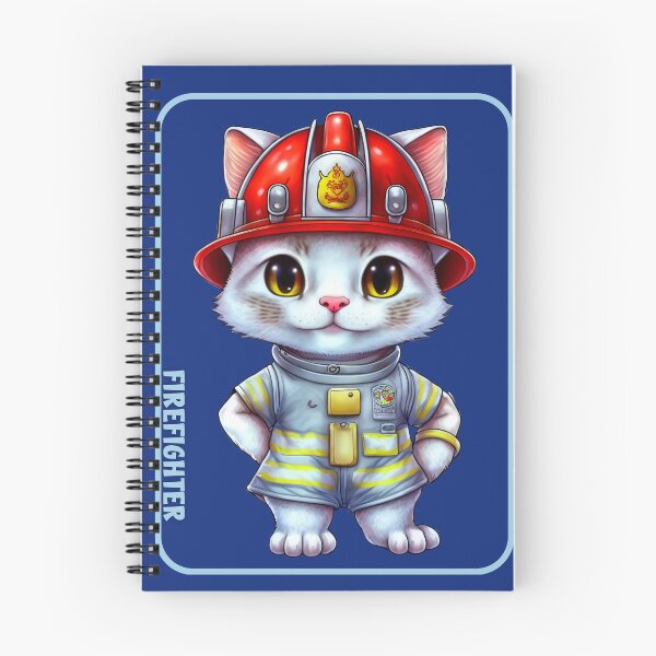 Item preview, Firefighter, cat lover designed and sold by HarriPaloma.