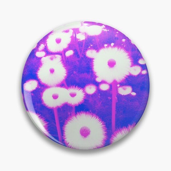 Item preview, White and Pink Abstract Dandelions designed and sold by asurtiumgreen.