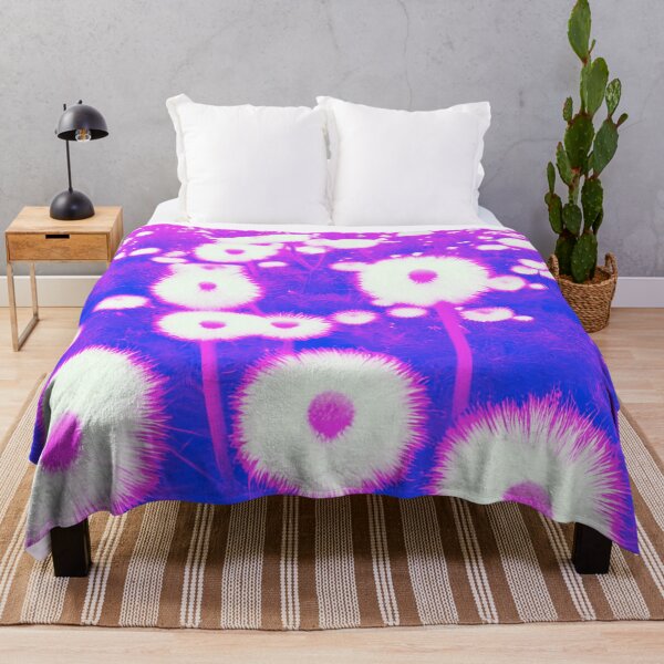 Item preview, White and Pink Abstract Dandelions designed and sold by asurtiumgreen.
