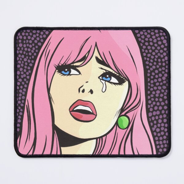 Item preview, Pink Pop Art Crying Comic Girl designed and sold by turddemon.