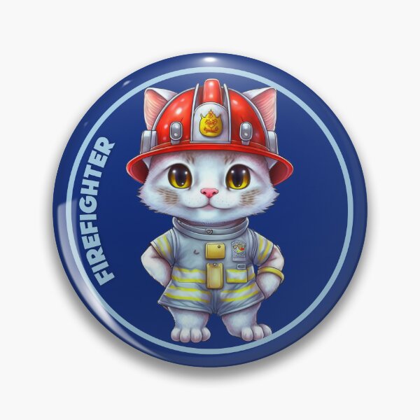 Item preview, Firefighter, sweet cat designed and sold by HarriPaloma.