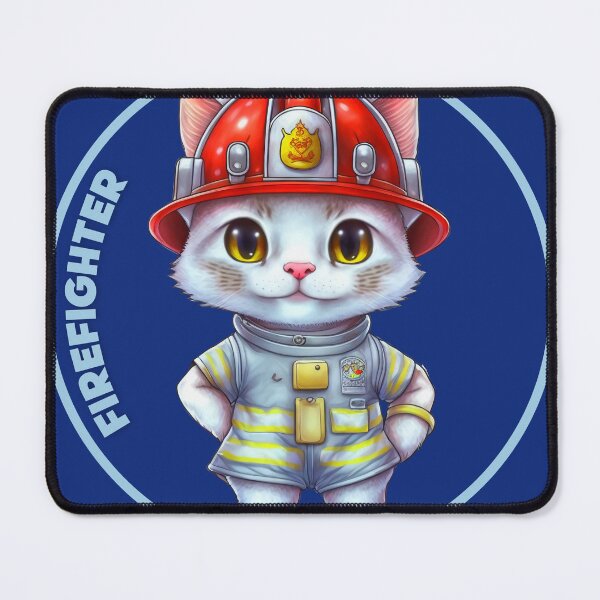 Item preview, Firefighter, sweet cat designed and sold by HarriPaloma.