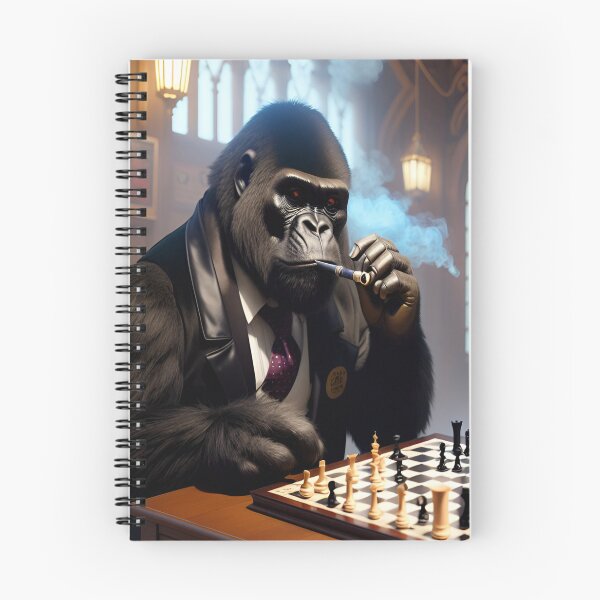 Item preview, Gorilla Playing Chess  designed and sold by AYACHI90.