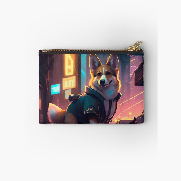 Item preview, Funny Corgi Detective Anime Cyberpunk designed and sold by AIWanderer.