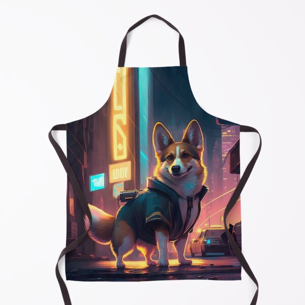 Item preview, Funny Corgi Detective Anime Cyberpunk designed and sold by AIWanderer.