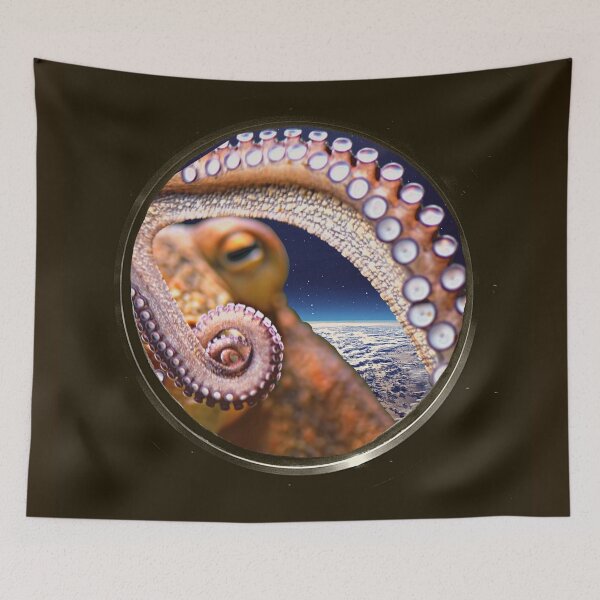 Item preview, Brave Octopus Exploring the Galaxy & Octospace designed and sold by KoalaAndTheBird.