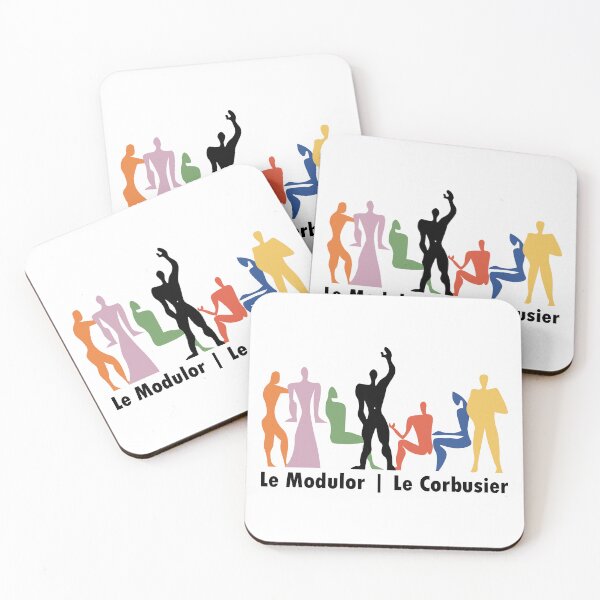 Item preview, Le Corbusier colourful gathering with text - Architecture designed and sold by SLGA-Designs.
